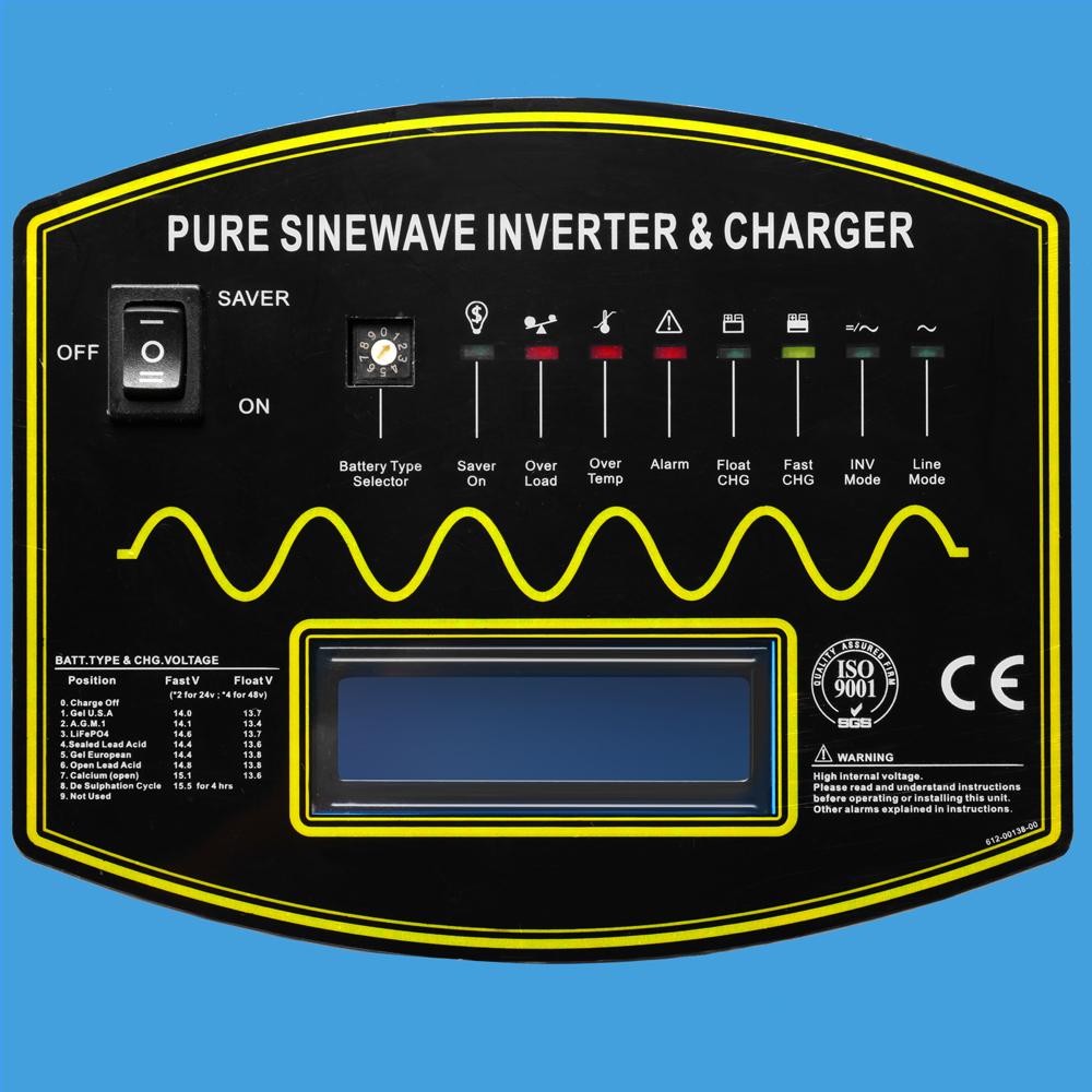 6000W 48V Pure Sine Wave Solar Inverter Charger