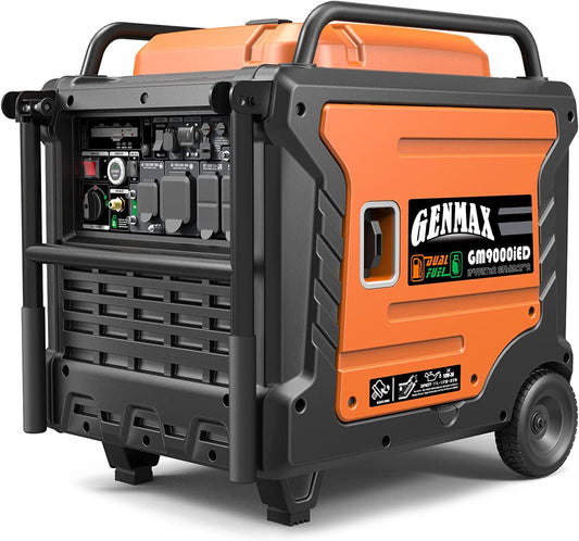 Portable Inverter Generator, 9000W Super Quiet Gas Propane Powered Engine with Parallel Capability, Remote/Electric Start, Ideal for Home Backup Power.Epa Compliant (Gm9000Ied)